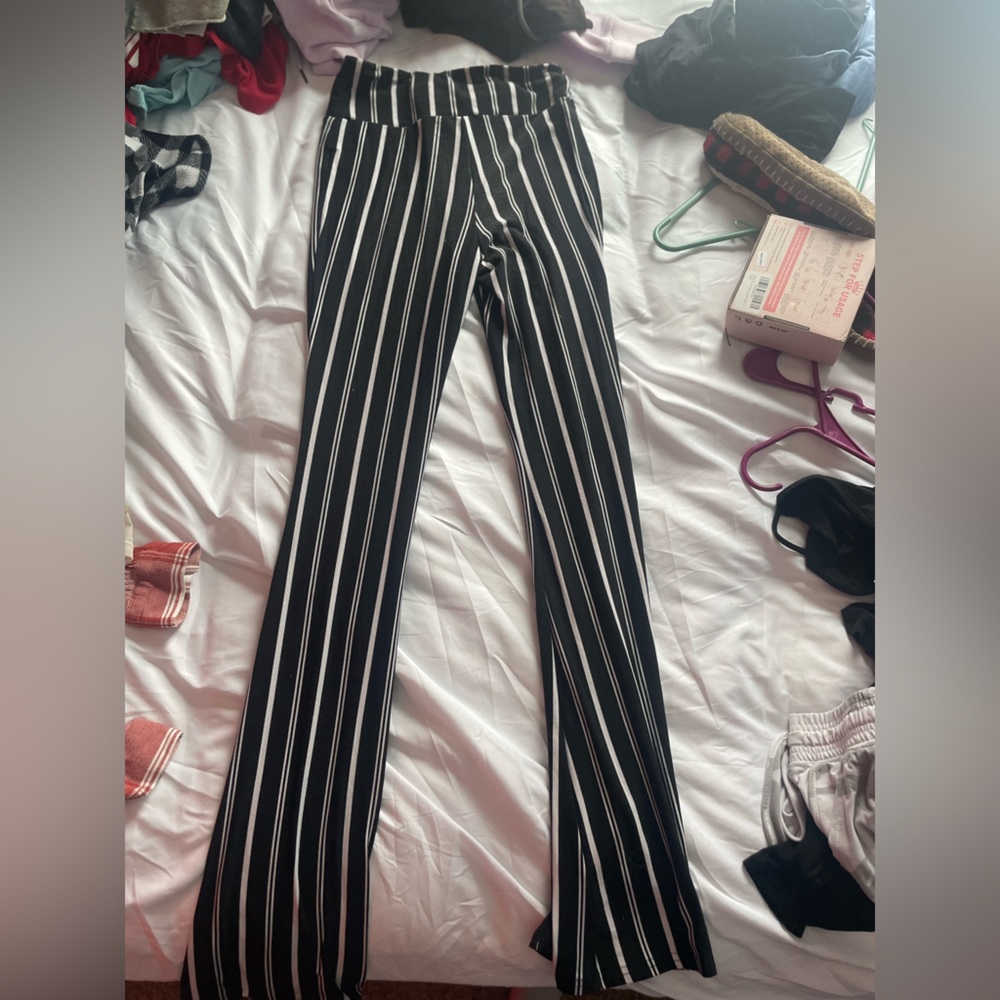 Striped Flare Leggings